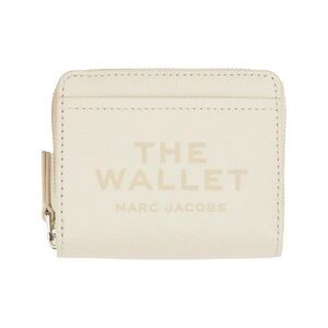 MARC JACOBS The Wallet Compact Zip-Around Card Holder Women IVORY Wallets &